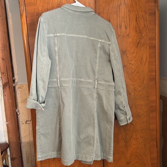 J Jill brand new, Light green stretch denim long jacket LP - Picture 5 of 5